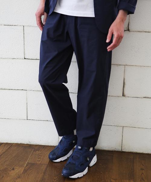 green label relaxing(グリーンレーベルリラクシング)の「KC STRC POPLIN イージーパンツ 9/L◆(その他パンツ・メンズ・ネイビー/オリーブ・LARGE/MEDIUM/X-LARGE/SMALL)」の2枚目の写真