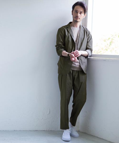green label relaxing(グリーンレーベルリラクシング)の「KC STRC POPLIN イージーパンツ 9/L◆(その他パンツ・メンズ・ネイビー/オリーブ・LARGE/MEDIUM/X-LARGE/SMALL)」の6枚目の写真