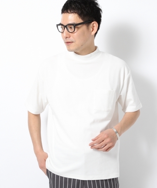 GLOBAL WORK(グローバルワーク)の「サカリバモックネック5分袖TEE/721428(Tシャツ/カットソー・メンズ・グレー/ブラック/ホワイト・LARGE/X-LARGE/MEDIUM/SMALL)」の2枚目の写真