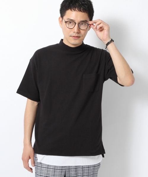 GLOBAL WORK(グローバルワーク)の「サカリバモックネック5分袖TEE/721428(Tシャツ/カットソー・メンズ・グレー/ブラック/ホワイト・LARGE/X-LARGE/MEDIUM/SMALL)」の3枚目の写真