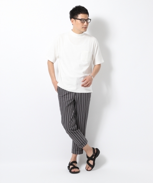 GLOBAL WORK(グローバルワーク)の「サカリバモックネック5分袖TEE/721428(Tシャツ/カットソー・メンズ・グレー/ブラック/ホワイト・LARGE/X-LARGE/MEDIUM/SMALL)」の4枚目の写真
