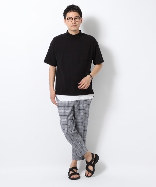 GLOBAL WORK(グローバルワーク)の「サカリバモックネック5分袖TEE/721428(Tシャツ/カットソー・メンズ・グレー/ブラック/ホワイト・LARGE/X-LARGE/MEDIUM/SMALL)」の6枚目の写真