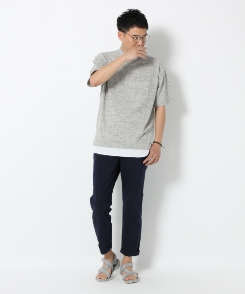 GLOBAL WORK(グローバルワーク)の「サカリバモックネック5分袖TEE/721428(Tシャツ/カットソー・メンズ・グレー/ブラック/ホワイト・LARGE/X-LARGE/MEDIUM/SMALL)」の7枚目の写真