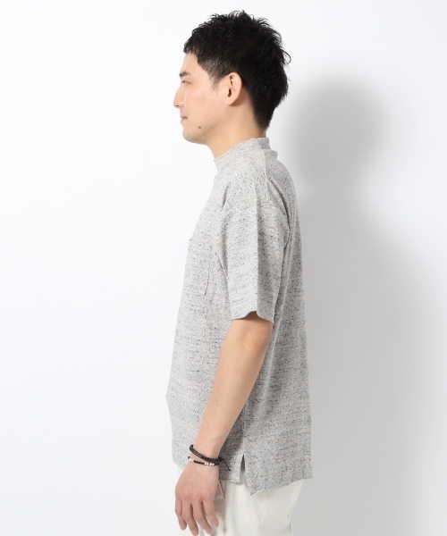 GLOBAL WORK(グローバルワーク)の「サカリバモックネック5分袖TEE/721428(Tシャツ/カットソー・メンズ・グレー/ブラック/ホワイト・LARGE/X-LARGE/MEDIUM/SMALL)」の8枚目の写真