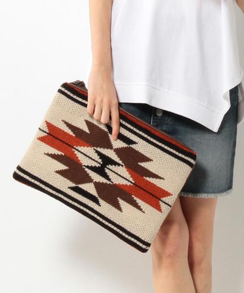 coen（コーエン）の「【Market】エスニッククラッチバッグ（クラッチバッグ・レディース・グレー/ブラウン・FREE）」の2枚目の写真