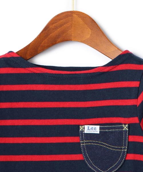Lee(リー)の「【KIDS】LEE(リー) ボーダーワンピース○(ワンピース・キッズ・レッド/ネイビー・100cm/110cm/120cm/130cm)」の9枚目の写真