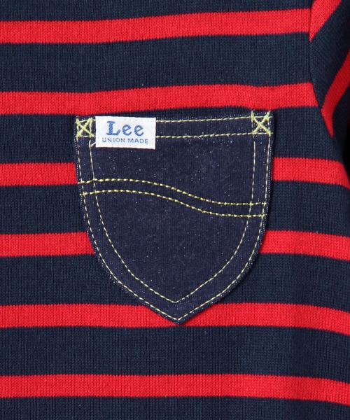 Lee(リー)の「【KIDS】LEE(リー) ボーダーワンピース○(ワンピース・キッズ・レッド/ネイビー・100cm/110cm/120cm/130cm)」の3枚目の写真