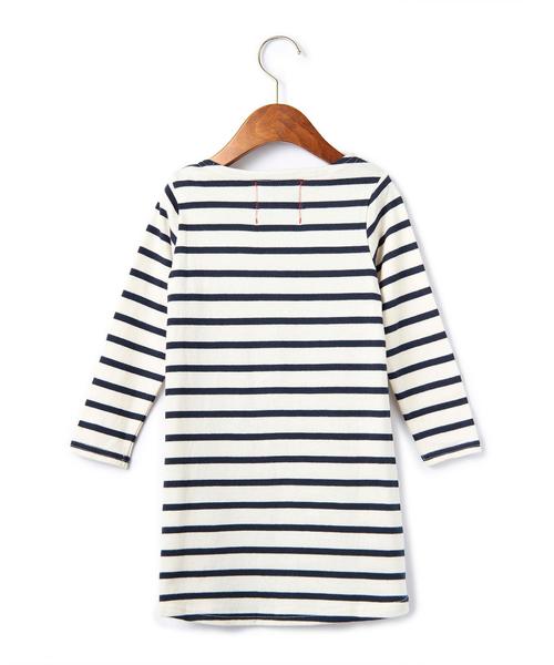 Lee(リー)の「【KIDS】LEE(リー) ボーダーワンピース○(ワンピース・キッズ・レッド/ネイビー・100cm/110cm/120cm/130cm)」の4枚目の写真