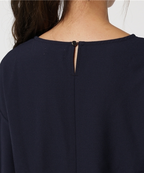 earth music&ecology（アースミュージックアンドエコロジー）の「【2016Autumn】ラッフルスリーブバックリボンプルオーバー（Tシャツ/カットソー・レディース・ネイビー/ダークグリーン/バーガンディー/キャメル・FREE）」の9枚目の写真