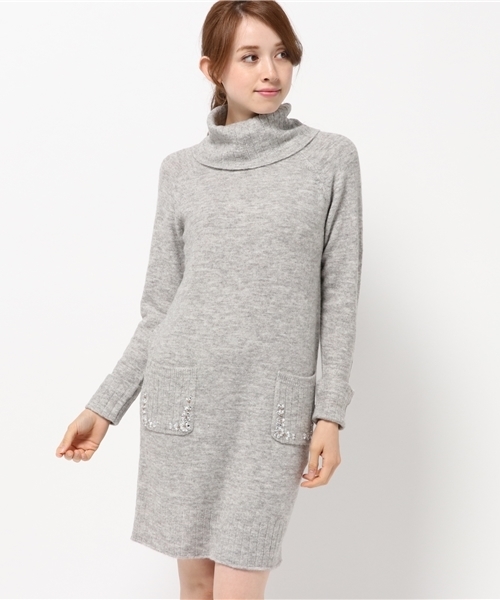 EDIT COLOGNE（エディットコロン）の「《EDIT COLOGNE》PERCYワンピース（ワンピース・レディース・グレー系その他/ピンク・3/2）」の2枚目の写真