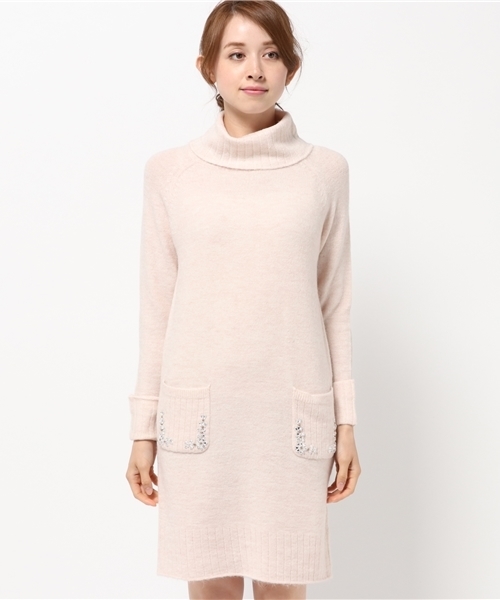 EDIT COLOGNE（エディットコロン）の「《EDIT COLOGNE》PERCYワンピース（ワンピース・レディース・グレー系その他/ピンク・3/2）」の3枚目の写真