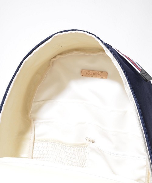 SOLPRESA（ソルプレーサ）の「テープリュックサック（バックパック/リュック・レディース・キナリ/ベージュ/ネイビー・FREE）」の13枚目の写真
