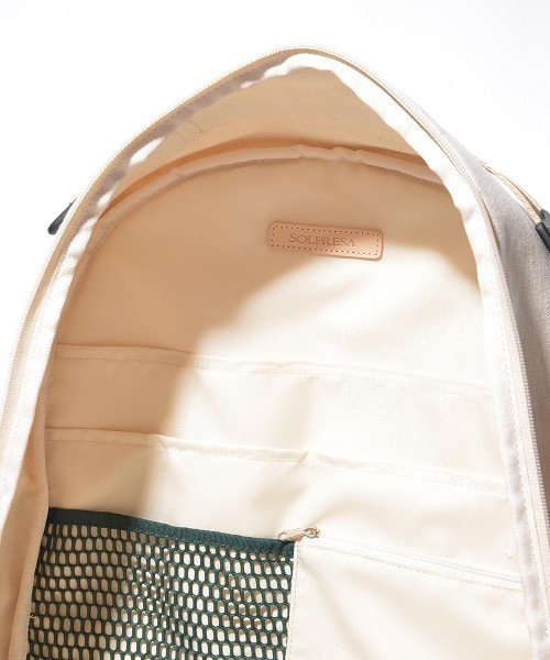SOLPRESA（ソルプレーサ）の「テープリュックサック（バックパック/リュック・レディース・キナリ/ベージュ/ネイビー・FREE）」の18枚目の写真
