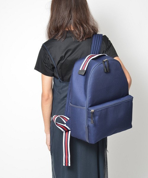 SOLPRESA（ソルプレーサ）の「テープリュックサック（バックパック/リュック・レディース・キナリ/ベージュ/ネイビー・FREE）」の20枚目の写真