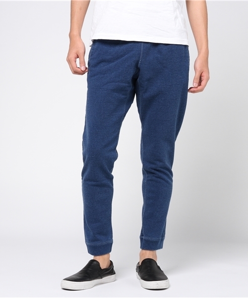 ALDIES（アールディーズ）の「Narrown Indigo Pants インディゴスウェット ナロー イージーパンツ（その他パンツ・メンズ・ネイビー/ライトブルー・SMALL/MEDIUM/LARGE）」の13枚目の写真