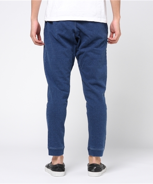ALDIES（アールディーズ）の「Narrown Indigo Pants インディゴスウェット ナロー イージーパンツ（その他パンツ・メンズ・ネイビー/ライトブルー・SMALL/MEDIUM/LARGE）」の4枚目の写真