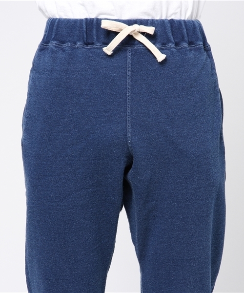 ALDIES（アールディーズ）の「Narrown Indigo Pants インディゴスウェット ナロー イージーパンツ（その他パンツ・メンズ・ネイビー/ライトブルー・SMALL/MEDIUM/LARGE）」の6枚目の写真