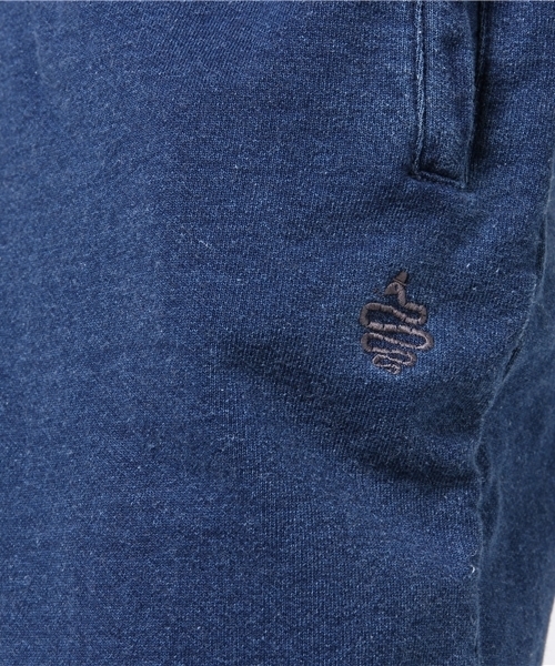 ALDIES（アールディーズ）の「Narrown Indigo Pants インディゴスウェット ナロー イージーパンツ（その他パンツ・メンズ・ネイビー/ライトブルー・SMALL/MEDIUM/LARGE）」の10枚目の写真