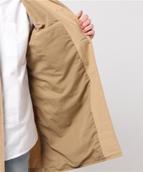 GLOSTER（グロスター）の「N/C　ステンカラーコート（ステンカラーコート・メンズ・ベージュ/ネイビー・S/M/L/XL）」の3枚目の写真