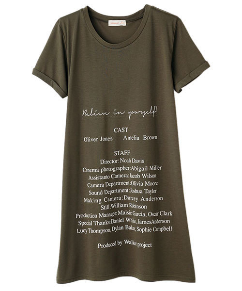 RANAN(ラナン)の「ロング丈プリントゆるTシャツ(Tシャツ/カットソー・レディース・ブラック/カーキ/ブラック系その他/グレー/ホワイト/オフホワイト/チャコールグレー/ホワイト系その他/ホワイト系その他2/ブラック系その他2/ホワイト系その他4/ホワイト系その他3/ブラック系その他4/ブラック系その他3/ホワイト系その他5/ブラック系その他5/グレー系その他2/グレー系その他/ホワイト系その他6/ブラック系その他6・LARGE/MEDIUM/XX-LARGE/X-LARGE)」の20枚目の写真