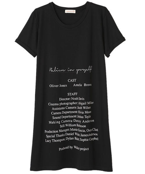 RANAN(ラナン)の「ロング丈プリントゆるTシャツ(Tシャツ/カットソー・レディース・ブラック/カーキ/ブラック系その他/グレー/ホワイト/オフホワイト/チャコールグレー/ホワイト系その他/ホワイト系その他2/ブラック系その他2/ホワイト系その他4/ホワイト系その他3/ブラック系その他4/ブラック系その他3/ホワイト系その他5/ブラック系その他5/グレー系その他2/グレー系その他/ホワイト系その他6/ブラック系その他6・LARGE/MEDIUM/XX-LARGE/X-LARGE)」の9枚目の写真