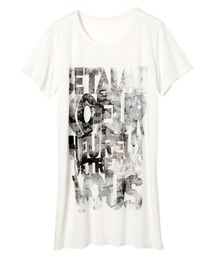 ロング丈プリントゆるＴシャツ