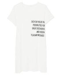 ロング丈プリントゆるTシャツ