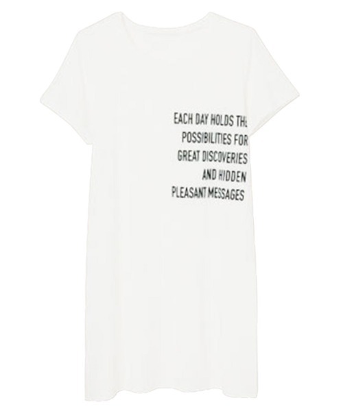 RANAN(ラナン)の「ロング丈プリントゆるTシャツ(Tシャツ/カットソー・レディース・ブラック/カーキ/ブラック系その他/グレー/ホワイト/オフホワイト/チャコールグレー/ホワイト系その他/ホワイト系その他2/ブラック系その他2/ホワイト系その他4/ホワイト系その他3/ブラック系その他4/ブラック系その他3/ホワイト系その他5/ブラック系その他5/グレー系その他2/グレー系その他/ホワイト系その他6/ブラック系その他6・LARGE/MEDIUM/XX-LARGE/X-LARGE)」の8枚目の写真