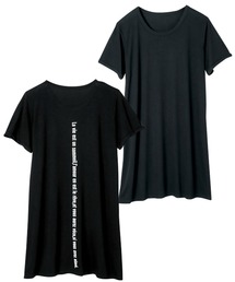 ロング丈プリントゆるTシャツ