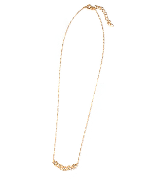 BEAUTY&YOUTH UNITED ARROWS（ビューティーアンドユースユナイテッドアローズ）の「BY メタルミニフラワーネックレス ◆（ネックレス・レディース・ゴールド・フリー）」の2枚目の写真