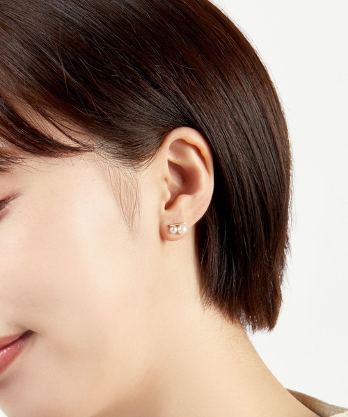 VENDOME AOYAMA（ヴァンドーム青山）の「K10YG　パールピアス（ピアス（両耳用）・レディース・ゴールド・ONE SIZE）」の5枚目の写真