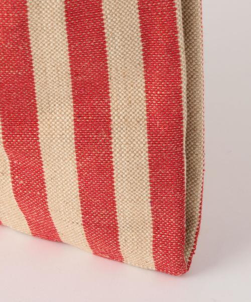 BEAUTY&YOUTH UNITED ARROWS（ビューティーアンドユースユナイテッドアローズ）の「BY ストライプショッピングバッグ ◆（トートバッグ・レディース・ブラック/ベージュ/レッド・FREE）」の9枚目の写真