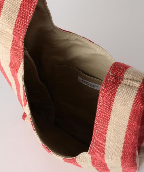 BEAUTY&YOUTH UNITED ARROWS（ビューティーアンドユースユナイテッドアローズ）の「BY ストライプショッピングバッグ ◆（トートバッグ・レディース・ブラック/ベージュ/レッド・FREE）」の10枚目の写真