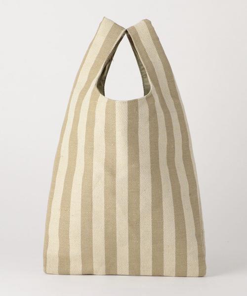 BEAUTY&YOUTH UNITED ARROWS（ビューティーアンドユースユナイテッドアローズ）の「BY ストライプショッピングバッグ ◆（トートバッグ・レディース・ブラック/ベージュ/レッド・FREE）」の13枚目の写真