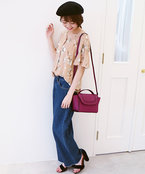 N.（N. Natural Beauty Basic）（エヌエヌナチュラルビューティーベーシック）の「◆ベーシックワイドデニム（デニムパンツ・レディース・ネイビー・MEDIUM/SMALL）」の10枚目の写真