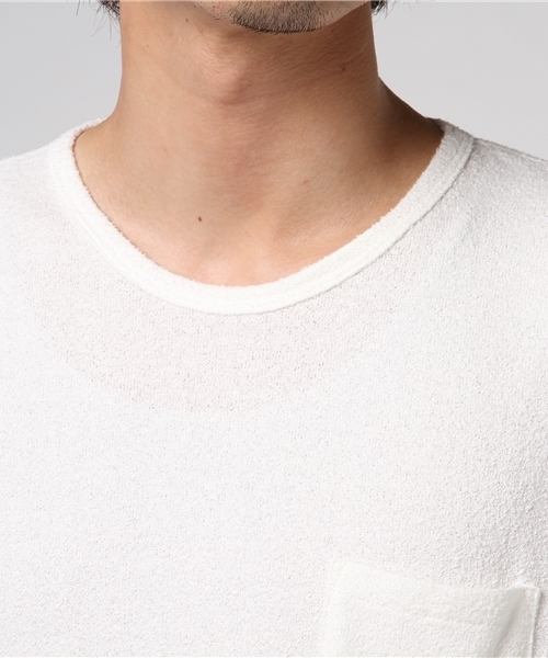 FACTOTUM（ファクトタム）の「【VALLIS】ブークレ天竺クルーネックS/S（Tシャツ/カットソー・メンズ・ホワイト・48）」の4枚目の写真