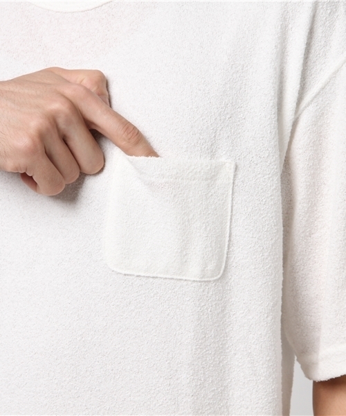 FACTOTUM（ファクトタム）の「【VALLIS】ブークレ天竺クルーネックS/S（Tシャツ/カットソー・メンズ・ホワイト・48）」の6枚目の写真