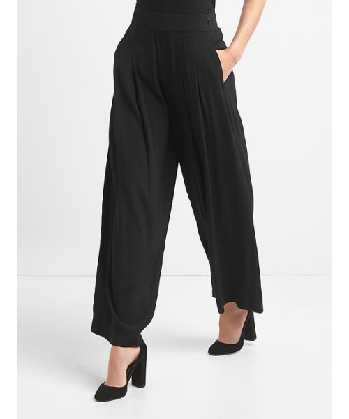 GAP（ギャップ）の「Gap ドレープ ワイドレッグパンツ（その他パンツ・レディース・ブラック/ブラック系その他/ブラック系その他2・00/000/0/6/8/2/4）」の6枚目の写真