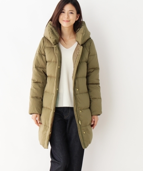 Opaque Clip オペークドットクリップ の Maruhachi フーデットダウンコート ダウンジャケット コート Wear