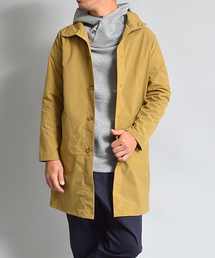 撥水ナイロンタフタ レイズドネックコート