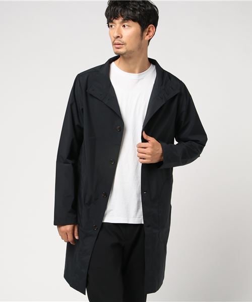 Audience（オーディエンス）の「撥水ナイロンタフタ レイズドネックコート（ステンカラーコート・メンズ・カーキ/ブラック/ネイビー/キャメル・M/L）」の9枚目の写真