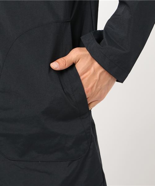 Audience（オーディエンス）の「撥水ナイロンタフタ レイズドネックコート（ステンカラーコート・メンズ・カーキ/ブラック/ネイビー/キャメル・M/L）」の6枚目の写真