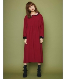 merry jenny | ベロアフリルワンピース(ワンピース)