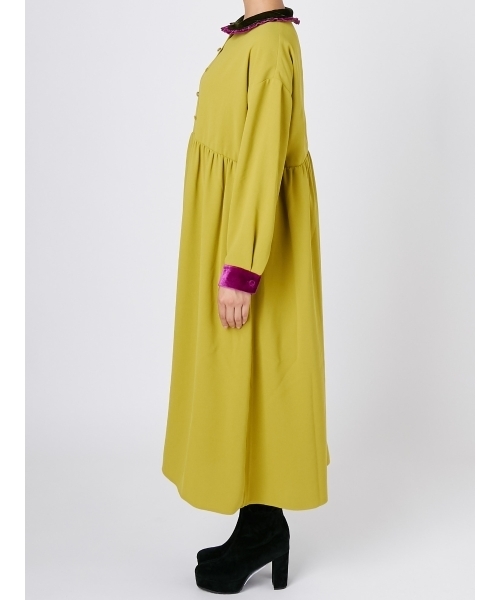 merry jenny（メリージェニー）の「ベロアフリルワンピース（ワンピース・レディース・ブラック/ワイン/イエロー・FREE）」の10枚目の写真