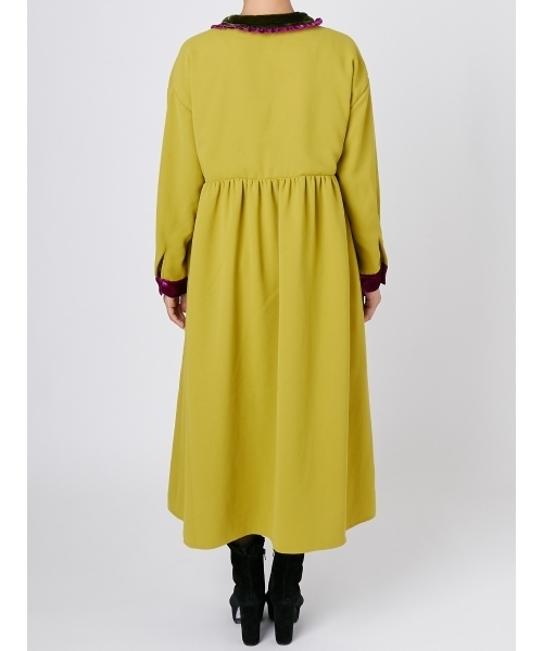 merry jenny（メリージェニー）の「ベロアフリルワンピース（ワンピース・レディース・ブラック/ワイン/イエロー・FREE）」の7枚目の写真