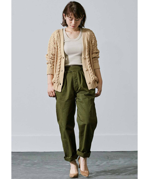 MEDE19F（メデジュウキュウ）の「MEDE19F　グルカパンツ（その他パンツ・レディース・ベージュ/カーキ・70/61/64/67）」の16枚目の写真