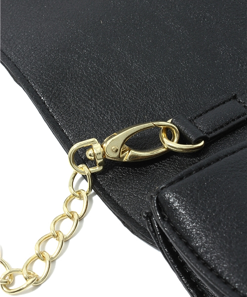 WEGO（ウィゴー）の「WEGO/スカラップショルダーバック（ショルダーバッグ・レディース・ブラック/ブラウン/ピンク・FREE）」の6枚目の写真