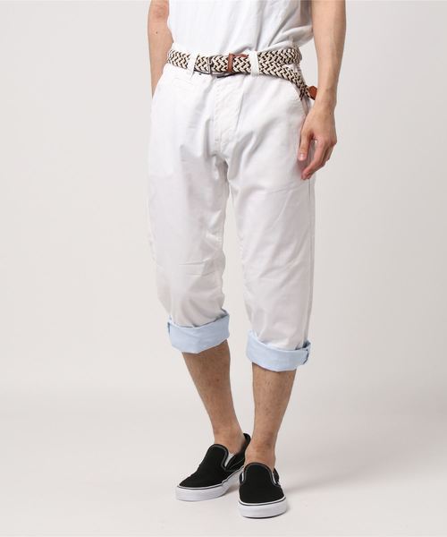 おしゃれスタ(オシャレスタ)の「ベルト付きクロップドパンツ(IR)(その他パンツ・メンズ・ブラック/オフホワイト/ベージュ/ネイビー・L/M/XL)」の11枚目の写真