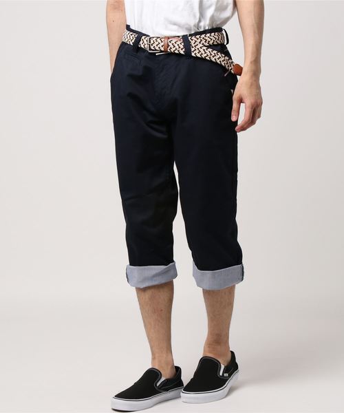 おしゃれスタ(オシャレスタ)の「ベルト付きクロップドパンツ(IR)(その他パンツ・メンズ・ブラック/オフホワイト/ベージュ/ネイビー・L/M/XL)」の15枚目の写真
