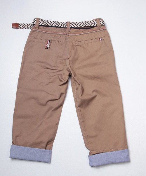 おしゃれスタ(オシャレスタ)の「ベルト付きクロップドパンツ(IR)(その他パンツ・メンズ・ブラック/オフホワイト/ベージュ/ネイビー・L/M/XL)」の10枚目の写真